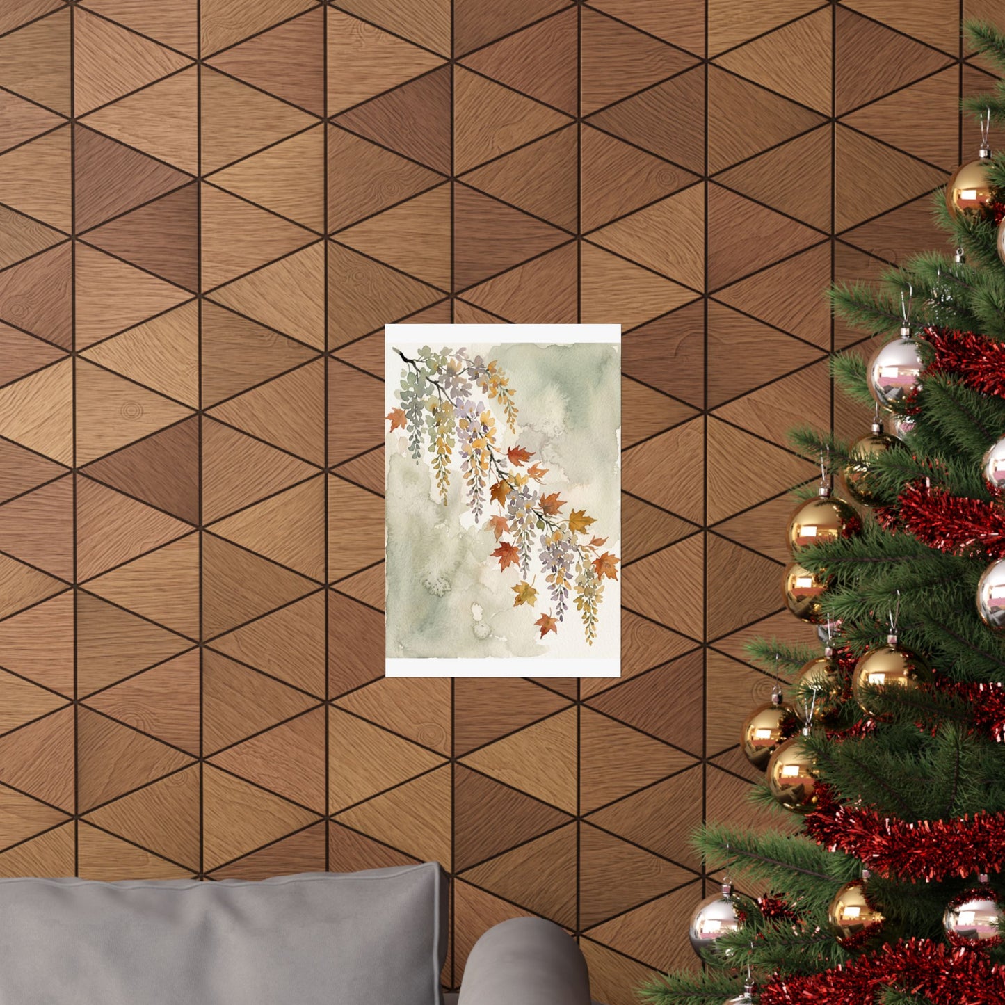 Golden Hour Wisteria Wall Art Print - Japandi Ma
