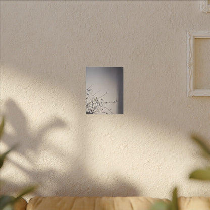 Japandi Shadow Play in Dawn | Japanese Pattern Canvas Art