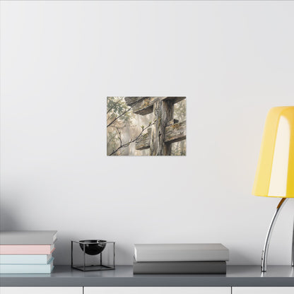 Torii Gate Spring Canvas Art | Japandi Neutral Design