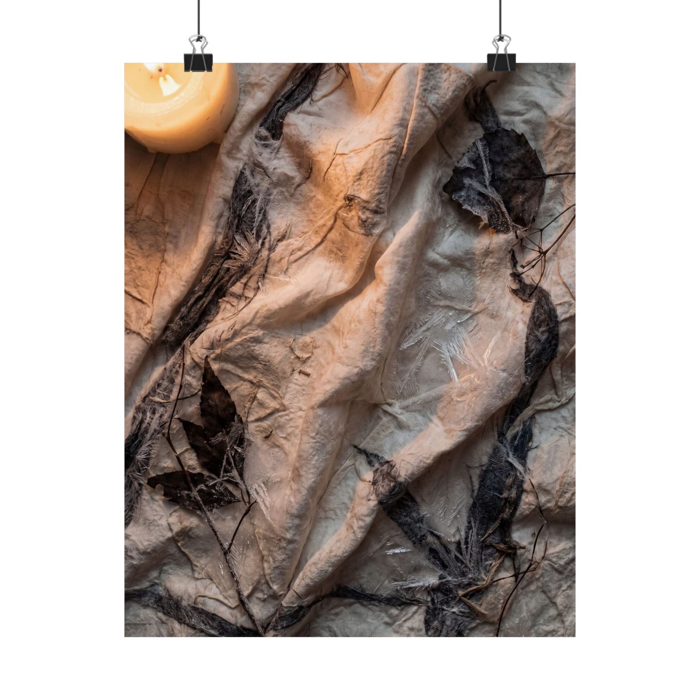 Silk Drape Texture Wall Art Print | Warm Japandi Art Art Print
