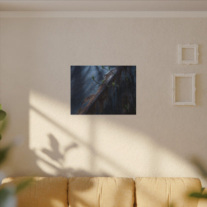 Rust Patina Canvas Art | Spring Dark Japandi Shadow Zen Art