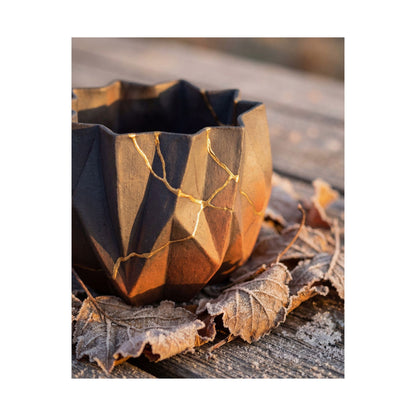 Golden Hour Paper Fold Wall Art Print - Kintsugi Seijaku