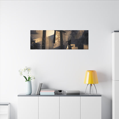 Winter Torii Gate Moody Minimal Canvas Art | Bold Decor