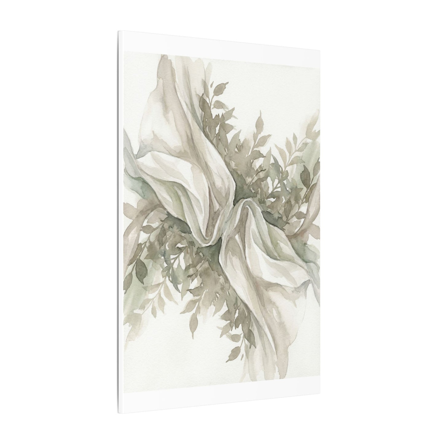 Summer Silk Drape Watercolor Canvas Art | Cozy Decor