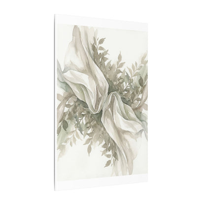 Summer Silk Drape Watercolor Canvas Art | Cozy Decor