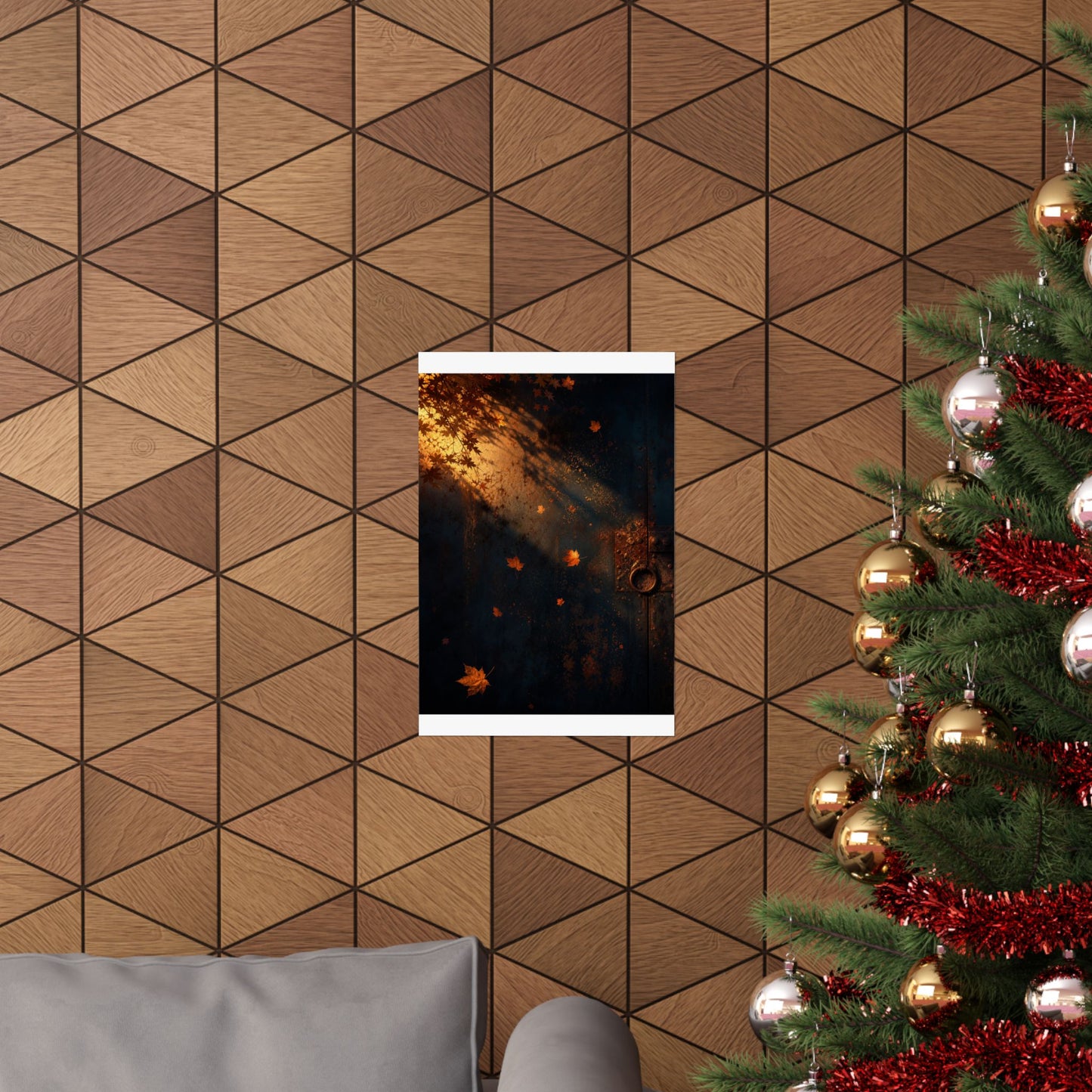 Rust Patina Wall Art Print | Autumn Dark Japandi Shadow Zen Art