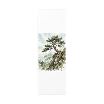Pine Tree Spring Canvas Art | Japandi Neutral Design