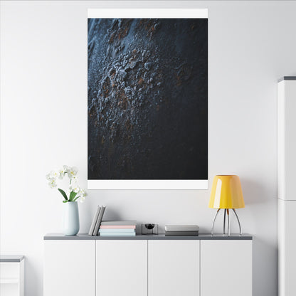 Rust Patina Canvas Art | Winter Dark Japandi Shadow Zen Art