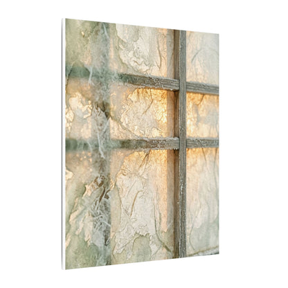 Winter Shoji Screen Watercolor Canvas Art | Elegant Decor