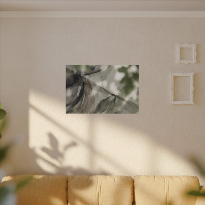 Spring Paper Fold Watercolor Canvas Art | Warm Decor