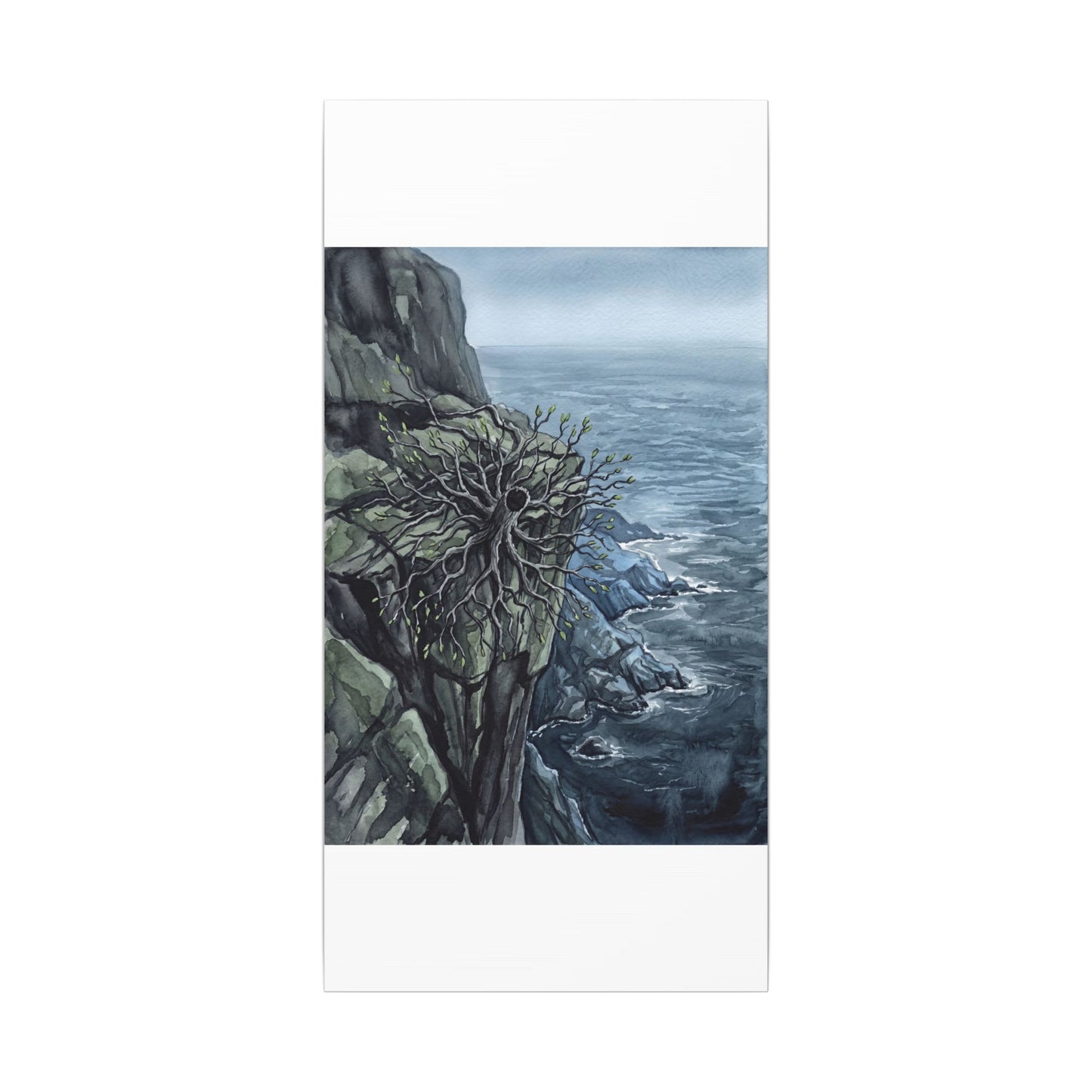 Pine Tree Spring Canvas Art | Japandi Neutral Design