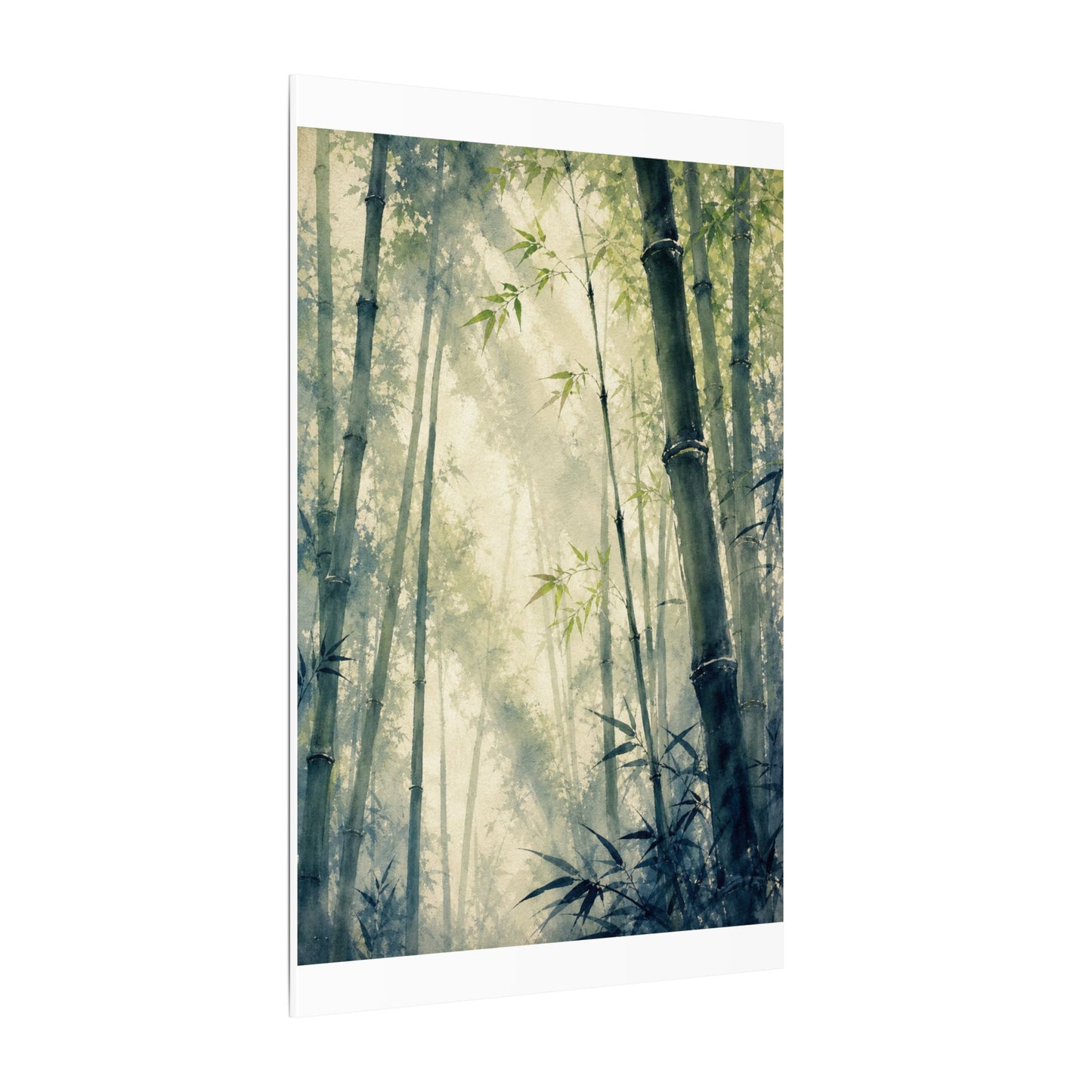 Bamboo Grove Spring Canvas Art | Zen Serene Design