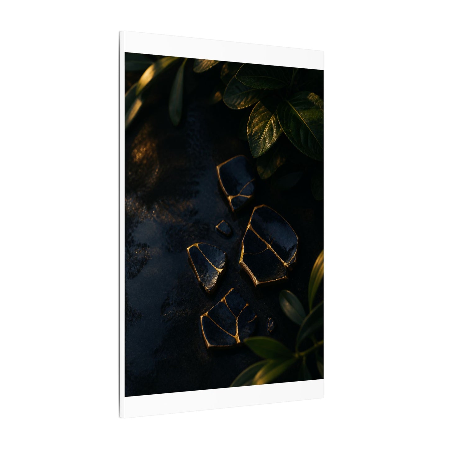Summer Broken Pottery Moody Minimal Canvas Art | Atmospheric Decor