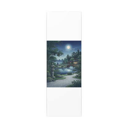 Summer Moonlit Garden Ukiyo E Inspired Canvas Art | Serene Decor