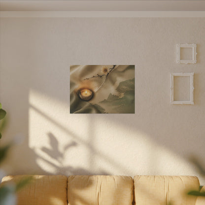 Silk Drape Japanese Pattern Canvas Art | Warm Japandi Art