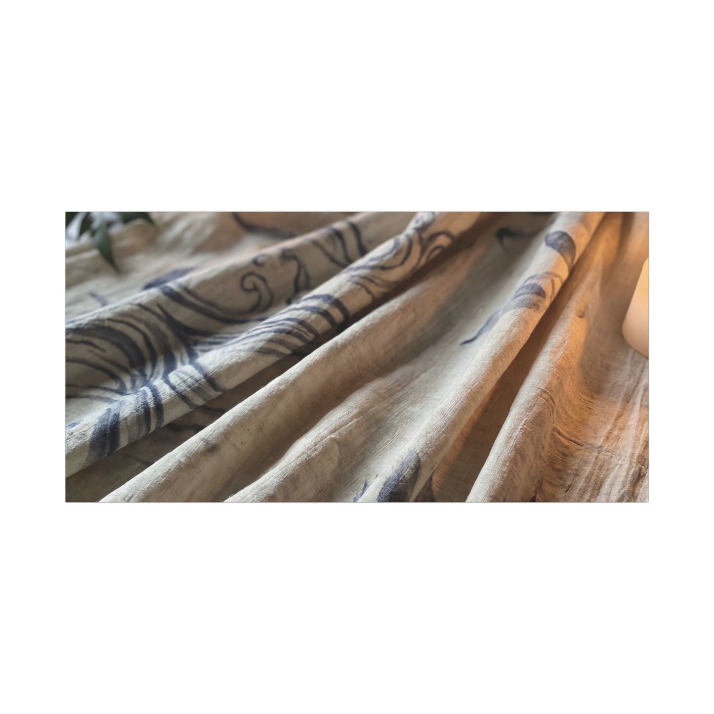 Fukinsei Silk Drape Canvas Art - Japandi Japanese Pattern