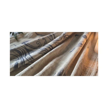 Fukinsei Silk Drape Canvas Art - Japandi Japanese Pattern