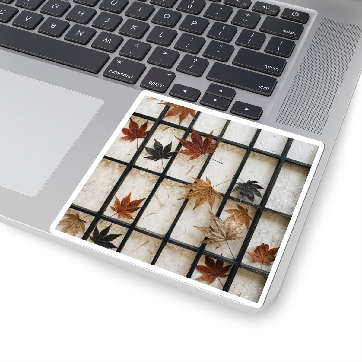 Autumn Shoji Screen Texture Sticker | Neutral Decor Art Print