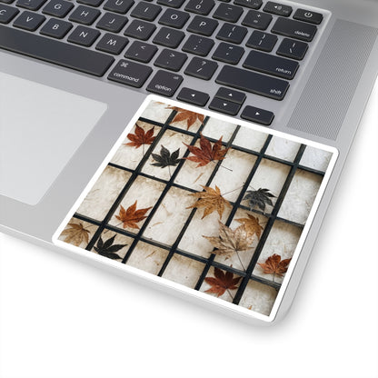 Autumn Shoji Screen Texture Sticker | Neutral Decor Art Print