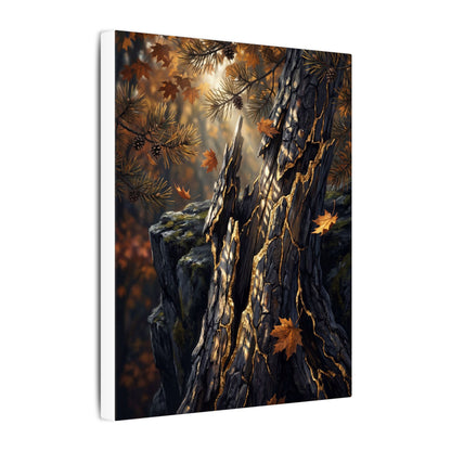 Pine Tree Autumn Canvas Art | Kintsugi Beautiful Design