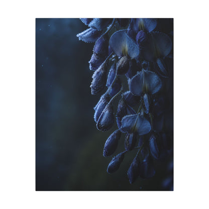 Winter Wisteria Shadow Zen Canvas Art | Atmospheric Decor