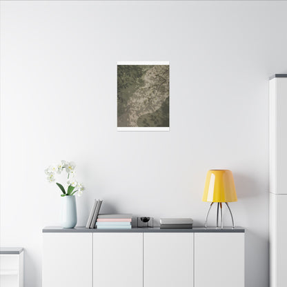 Neutral Shadow Play Canvas Art - Japanese Pattern Japandi