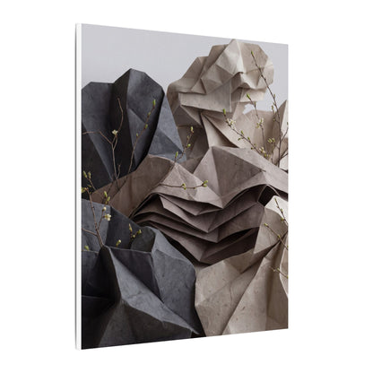 Neutral Paper Fold Canvas Art - Texture Japandi