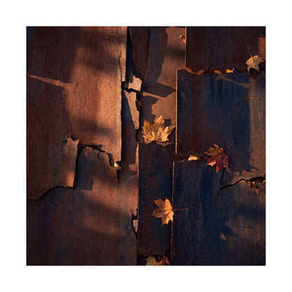 Rust Patina Wall Art Print | Autumn Dark Japandi Shadow Zen Art