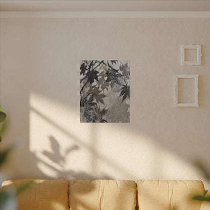 Shadow Play Texture Canvas Art | Cozy Japandi Art