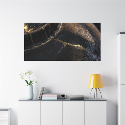 Kintsugi Rust Patina in Golden Hour | Broken Beauty Canvas Art