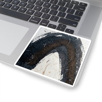 Winter Ink Brushstroke Moody Minimal Sticker | Luxurious Decor