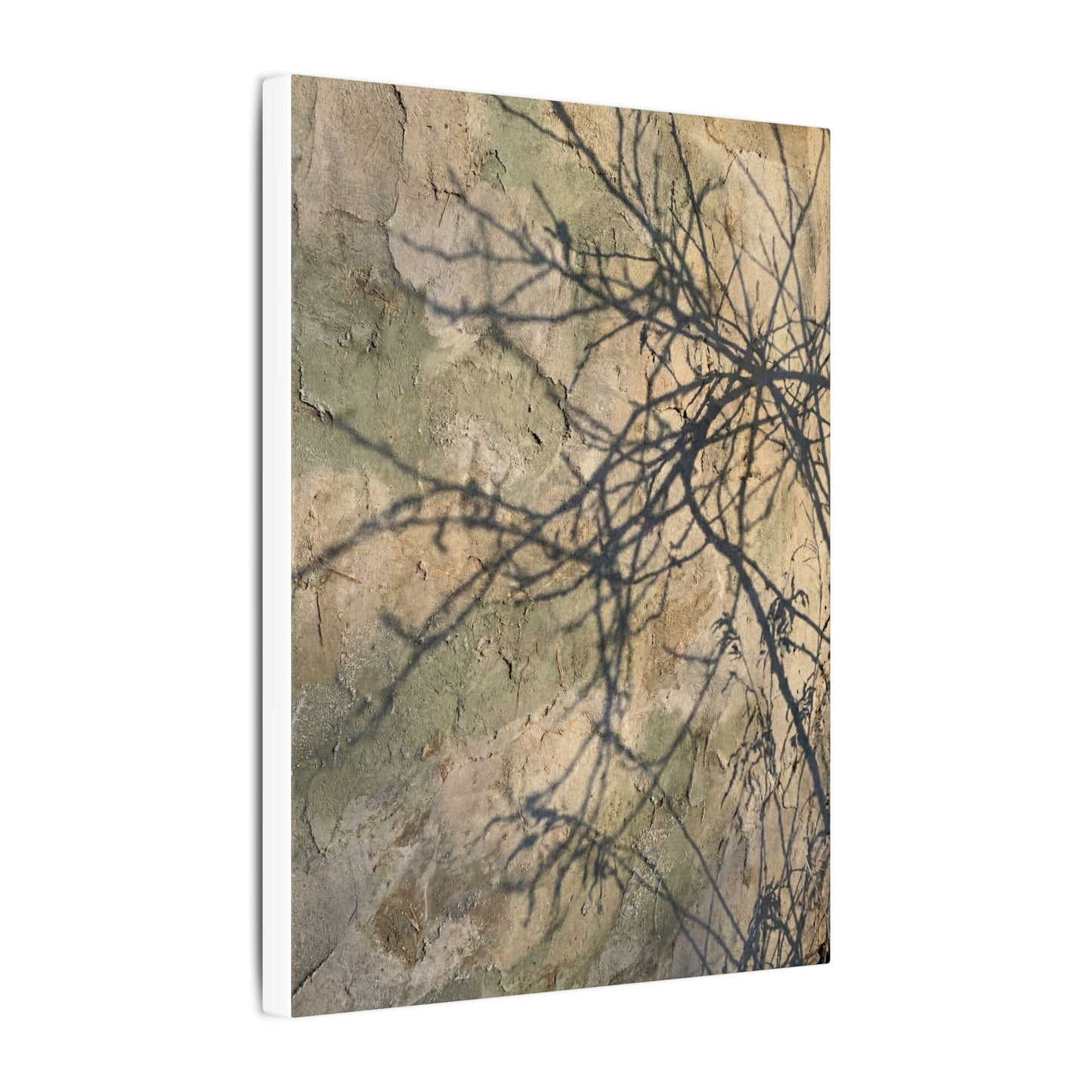 Japandi Shadow Play in Golden Hour | Texture Canvas Art