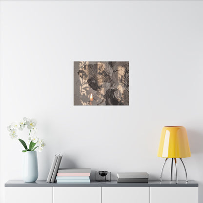 Shadow Play Summer Canvas Art | Japandi Elegant Design