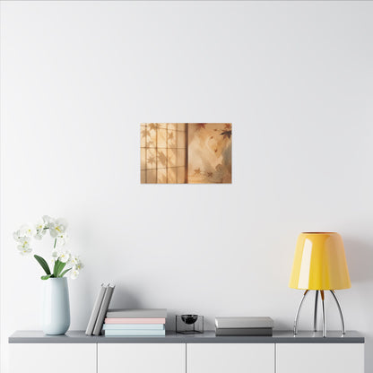 Candlelight Shoji Screen Canvas Art - Japandi Ma