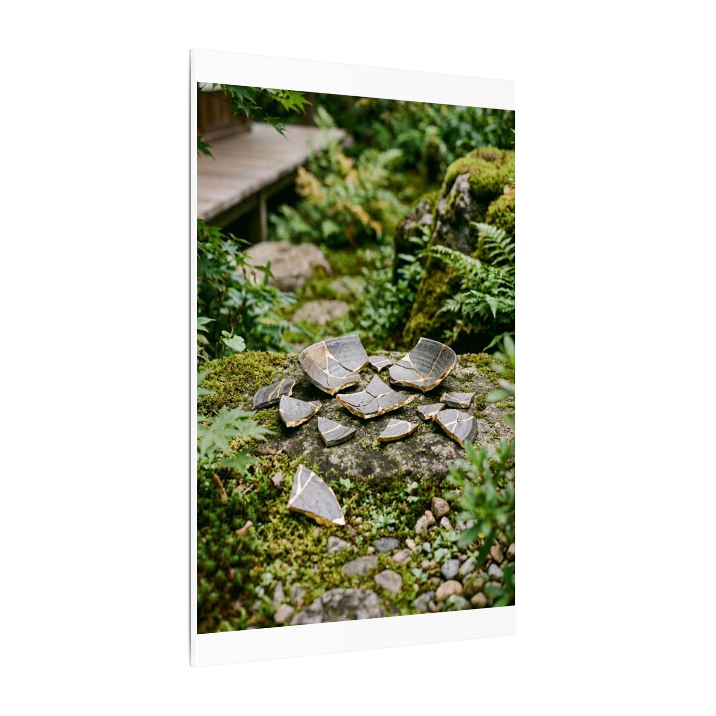 Summer Broken Pottery Gold Repair Canvas Art | Resilient Decor