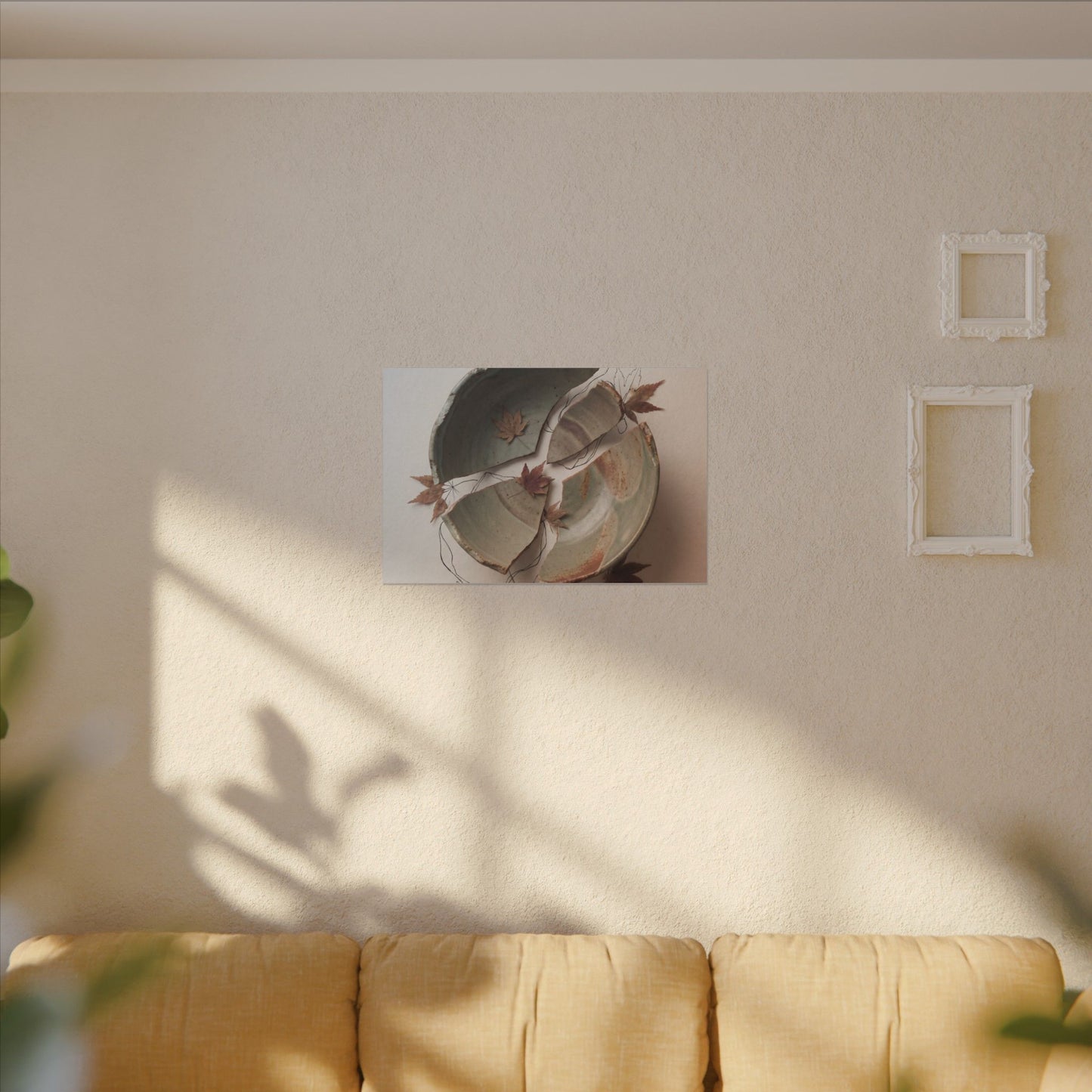 Dawn Ceramic Bowl Canvas Art - Japandi Fukinsei