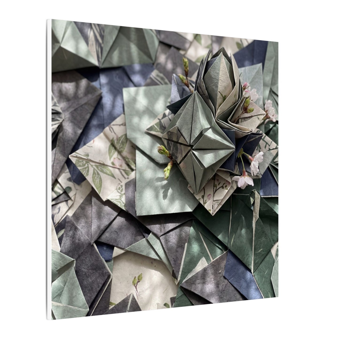 Shibui Paper Fold Canvas Art - Japandi Japanese Pattern