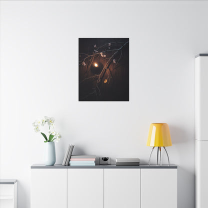Datsuzoku Cherry Blossom Canvas Art - Dark Japandi Moody Minimal