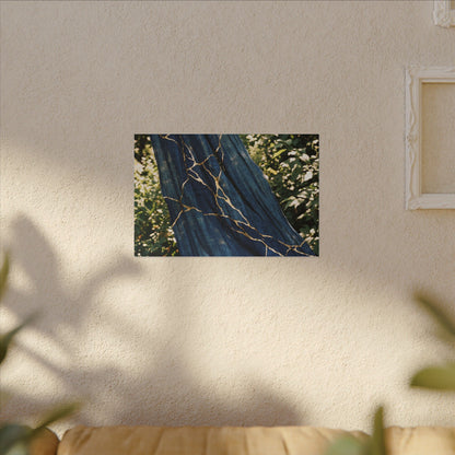 Resilient Silk Drape Canvas Art - Gold Repair Kintsugi