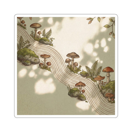 Rock Garden Spring Sticker | Cottagecore Earthy Design