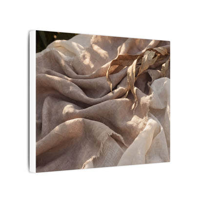 Silk Drape Summer Canvas Art | Japandi Neutral Design