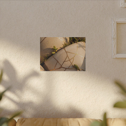 Spring Broken Pottery Gold Vein Canvas Art | Beautiful Decor
