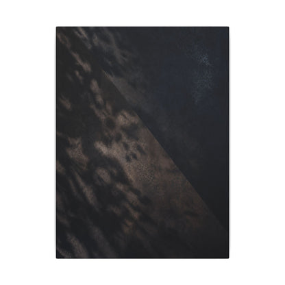 Shadow Play Winter Canvas Art | Dark Japandi Moody Design