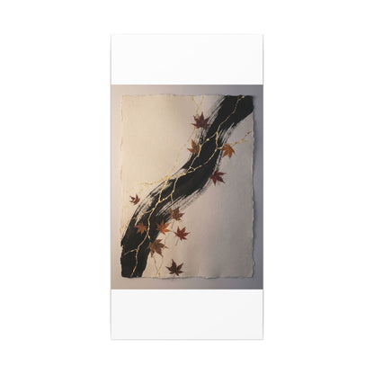 Dawn Ink Brushstroke Canvas Art - Kintsugi Ma