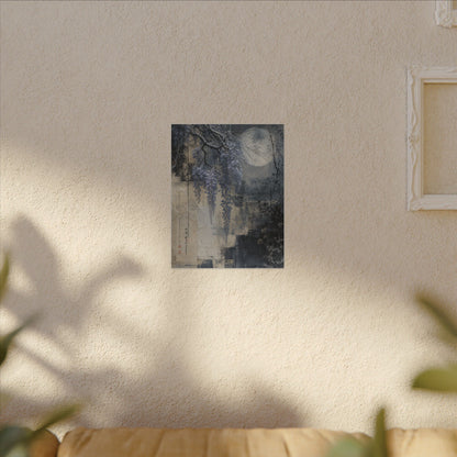 Winter Wisteria Texture Canvas Art | Elegant Decor