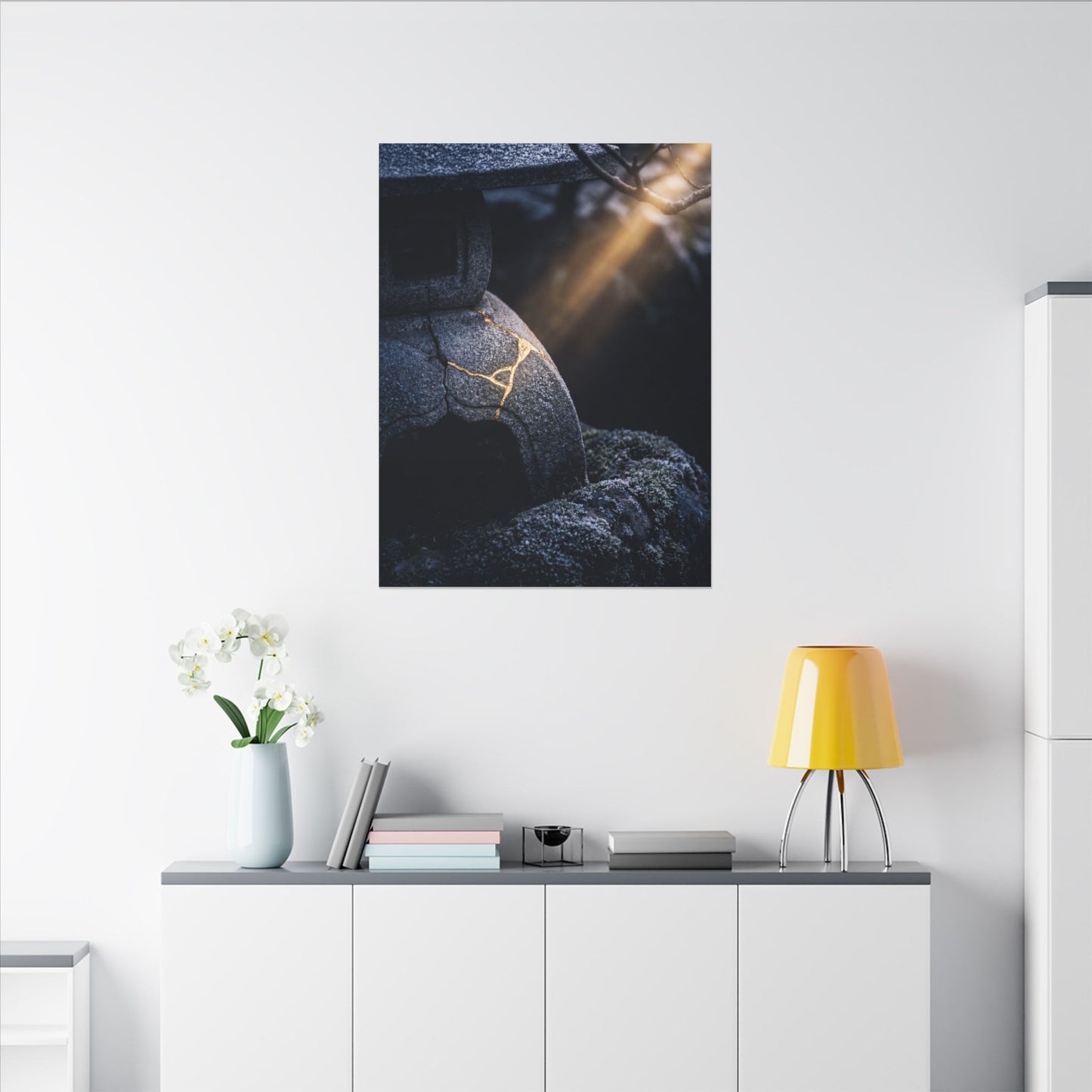 Ma Moonlit Garden Canvas Art - Kintsugi Broken Beauty