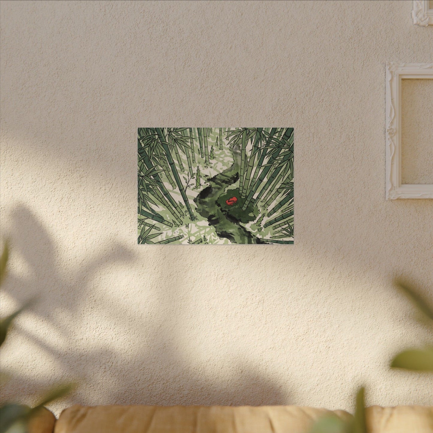Peaceful Bamboo Grove Canvas Art - Ukiyo E Inspired Zen