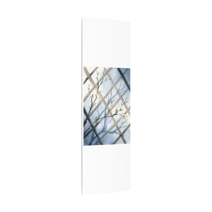 Shoji Screen Canvas Art | Spring Japandi Watercolor Art