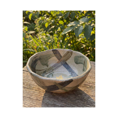 Datsuzoku Ceramic Bowl Wall Art Print - Japandi Japanese Pattern
