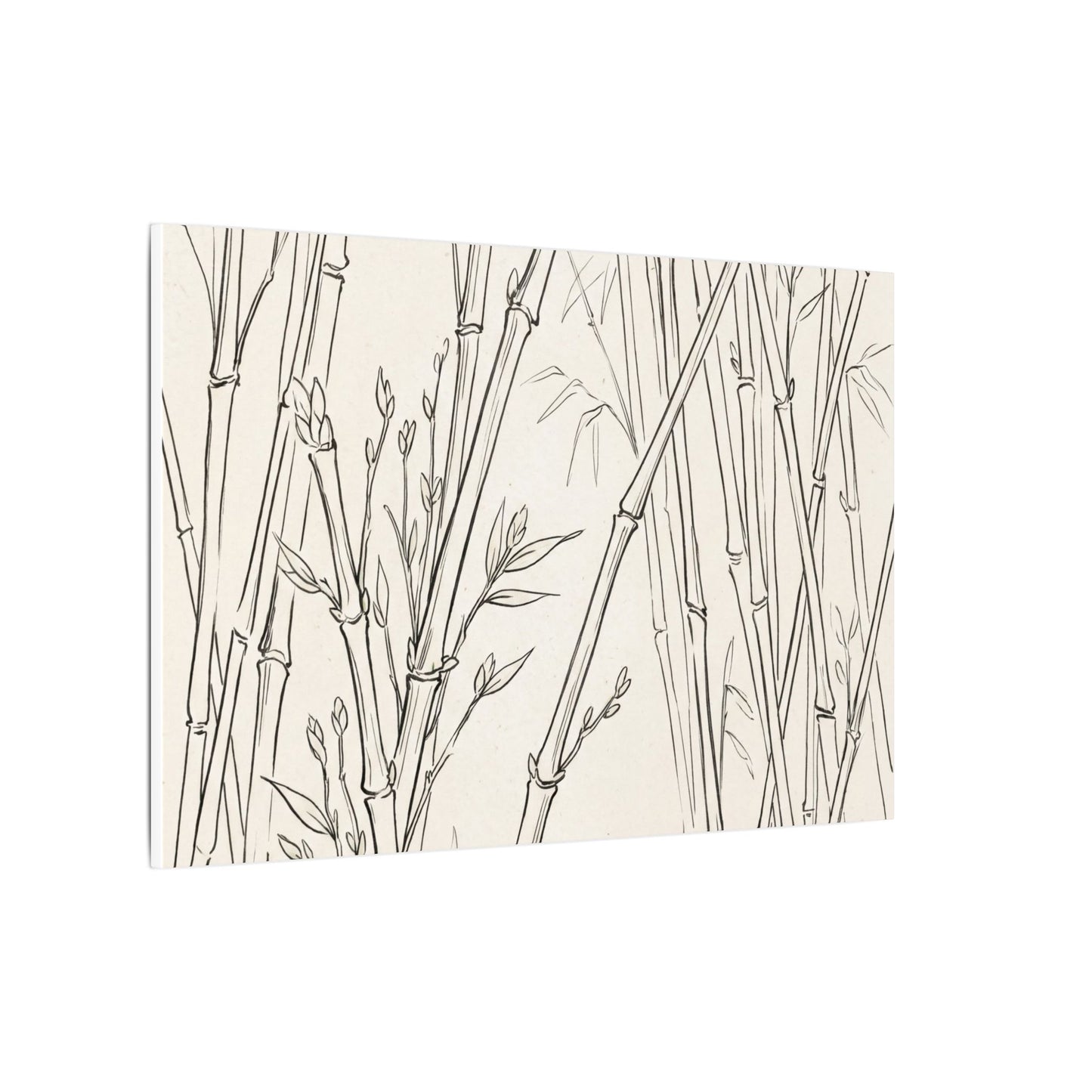 Candlelight Bamboo Grove Canvas Art - Japandi Fukinsei